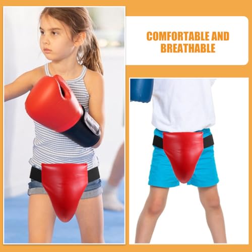 KICHOUSE 2pcs Groin Protector Boxing Groin Guard Wear-Resistant Integrated Crotch Fighting Protector for Martial Arts Training Taekwondo Sparring
