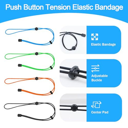 4 Pcs Thickened Fishing Graph Cover Straps, Adjustable Fish Finder Bungee for Securing Graph Cover for Travel