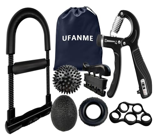 Hand Grip Strengthener, Grip Strength Trainer, 22-132 Lbs Adjustable Resistance Forearm Exerciser Workout for Rehabilitation Athletes Climbers Musicians