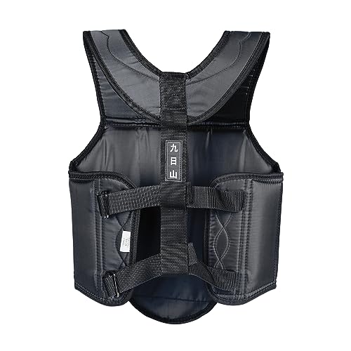 Wesing Martial Arts Muay Thai Boxing Chest Protector MMA Sanda Chest Guard - size: X-Large, style: Black