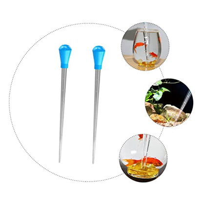 CANIGHT 2pcs Multifunctional Calibrated Liquid Droppers Premium Plastic Water-Change Tool for Fish Tank Supplies Kitchen Use and Precise Fluid Measurement
