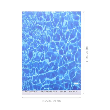 10sheets Water Ripple Pattern Sticker Simulated Water Paper for Wall Decor DIY Craft