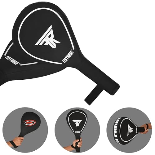 FISTRAGE Taekwondo Double Kicking Durable Strike Pads for Martial Arts Karate MMA Punching Striking Boxing Paddles Kickboxing Training Combat Sports Karate Target (Sold as Single piece)