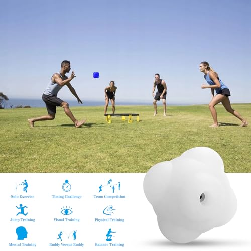 Agility Reaction Balls, Smart Reaction Ball Light Sports Reaction Balls Reflex Ball for Hand Eye Coordination Training, Sports Agility Lights Training Kit (1 Pack)