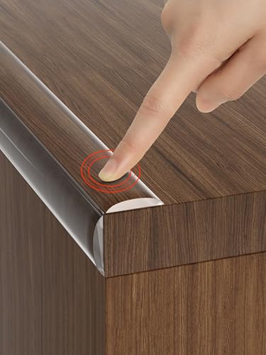 Transparent Anti-Collision Strip 3 Meters PVC Table Edge Guard Soft Corner Protectors for Kids Self Adhesive Protective Bumper Guards for Cabinet Door Desk Glass Table Bed Furniture and Wall