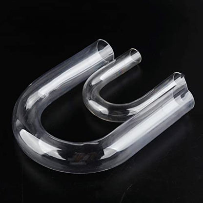 1pcs Transparent Acrylic Pipe Aquarium Fish Tank U-Shape Connector Water Supply Tube, for Garden Supplies Home DIY Connector O.D 20~32mm (Color : Outer Dia 25mm)