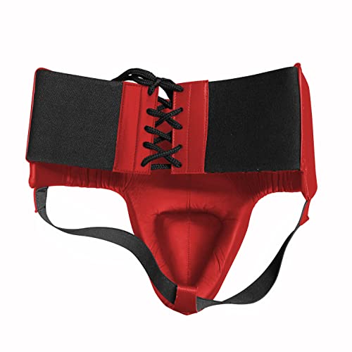 adidas Adistar Pro Men's Groin Guard - Boxing Groin Protector - color: RED/WHITE, size: X-Large