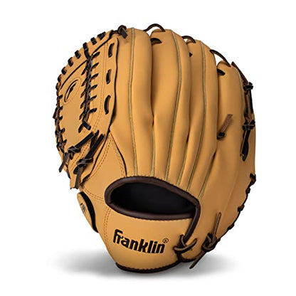 Franklin Sports Field Master Baseball Glove - color: Camel, style: 12" - Trapeze Web