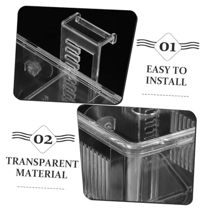 Levemolo Fish Breeding Box Incubator for Shrimp and Fry Aquarium Divider Wear-Resistant Material Lightweight Nursery for Safe Separation Fish Tanks