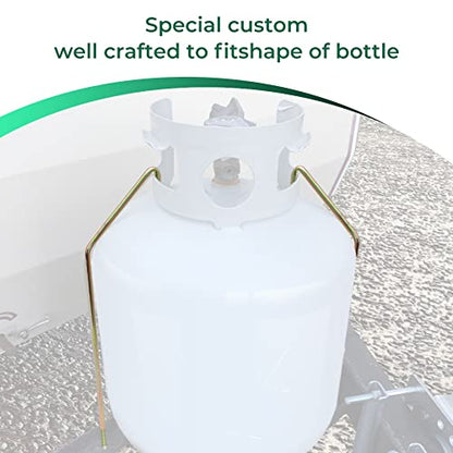 Camper RV Propane Tank 20Lbs Hold Down Bracket Holder Tank Hook Kit for RV Trailer Coleman Fleetwood Pop Up