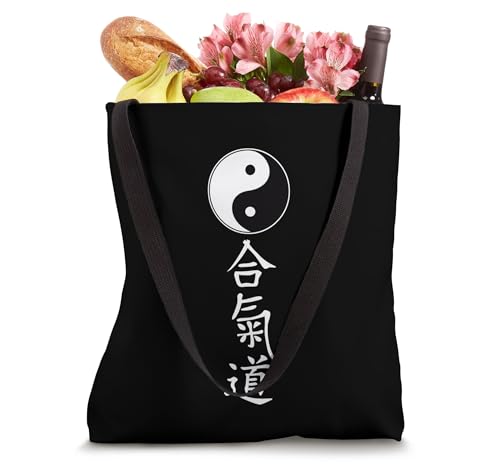 Martial Arts Aikido Tao Yin Yang Symbol Chinese Characters Tote Bag