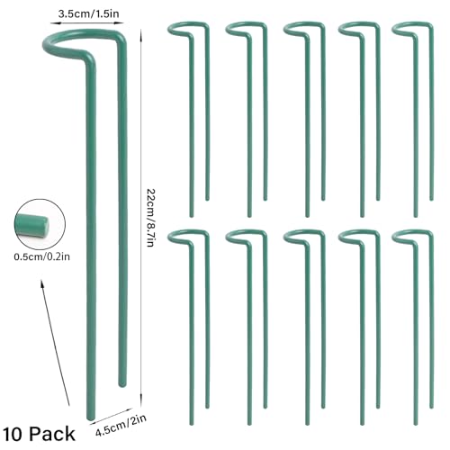 Indoor Plant Stakes – 8.7" U-Shaped Durable Iron Support for Monstera & Potted Plants, Perfect for Small to Medium Climbing Plants, 10-Pack, Ideal for Home Décor & Plant Lovers