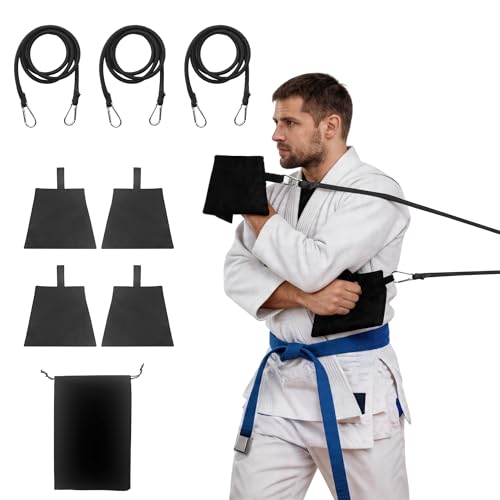 Jiu Jitsu Grip Trainer Simulating - Gi-BJJ Resistance Bands Kit, Grip Endurance Training for Judo, Wrestling Kimono