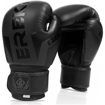 Kids Boxing Training Gloves, Sparring Boxing Gloves for Boys Girls - color: Black, size: 12 oz