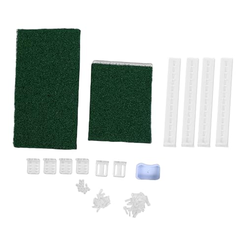 Turtle Bathing Platform with Non-slip Grass Surface for Stable Climbing Ramp for Aquarium