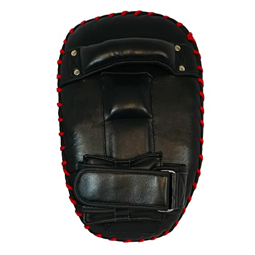 Impact Curved Thai Pads for Training, Solid Handle Grip, Curved Kickboxing Strike Shield, Kick pad, MMA, Martial Arts, Taekwondo, Knees, Punches, Kicking, and Elbow Target (Pair)