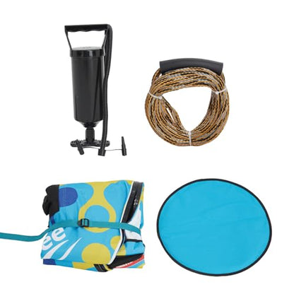 Inflatable Towable Tube, 1 Rider, PVC+600d Polyester Rib Fabric, Four Foam-Filled Reinforced Handles, Quick Connect Tow Point, Boat Tubes and Towables, Stable Ride