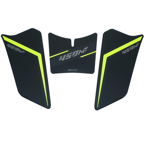 Motorcycle Tank Pad,Motorcycle Fuel Tank Protector,Gas Tank Decals Compatible with CFMOTO 450MT CF Moto MT450 450 MT(Yellow Green) - color: Yellow Green