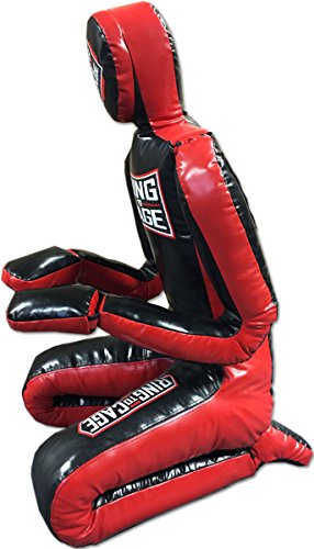 Deluxe MMA Grappling/ Jiu Jitsu/ Ground & Pound Dummy 3.0 - Youth or Adult - color: Adult (Filled) Black/Red