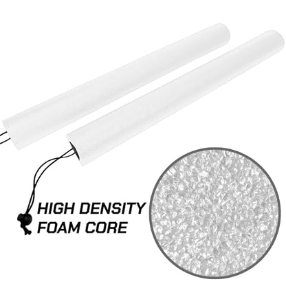 Foam Combat Training Sticks for Boxing and Martial Arts (White) - color: white