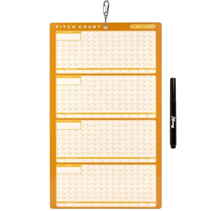 Murray Sporting Goods Baseball Team Colors Dry Erase Coaches Clipboard - style: Gold