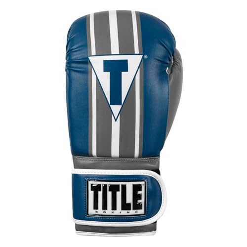 Title Boxing World Bag Boxing Gloves - color: Light Blue/Grey/White, size: 14 oz