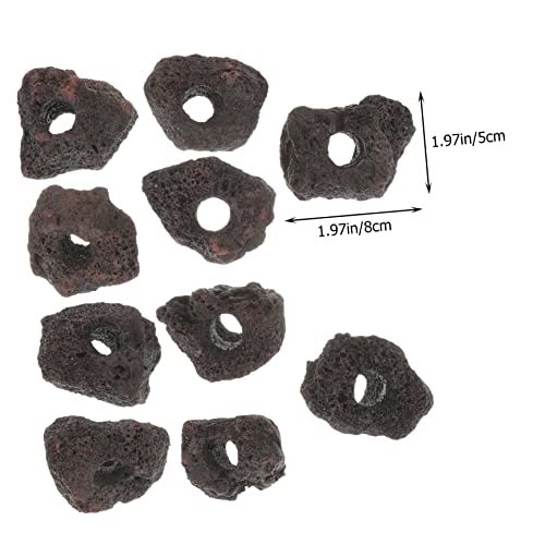 COLLBATH 10pcs Volcanic Plant Fixing Rings for Fish Tank Durable Aquarium Decoration Base for Water Plants Flexible and Easy to Clean for Aquariums