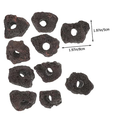 COLLBATH 10pcs Volcanic Plant Fixing Rings for Fish Tank Durable Aquarium Decoration Base for Water Plants Flexible and Easy to Clean for Aquariums