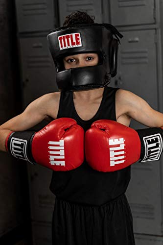 Title Classic Face Protector Headgear - Boxing Headgear, MMA Gear, Headgear, Sparring Gear, Headgear Boxing, Sparring Boxing Head Gear, Sparring Headgear, Muay Thai Headgear - size: Youth