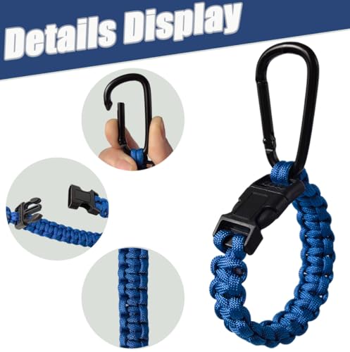 Baseball Glove Clip for Hanging Bags,Portable Paracord Gear Holder with Hook Clip,Sports Equipment Drying Rack for Baseball Softball Gloves - style: 2-blue