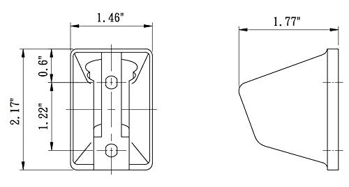 Dura Faucet DF-SA156-WT RV Handheld Shower Wand Bracket Holder - Mounting Screws Included (White) - color: White