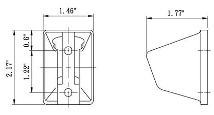 Dura Faucet DF-SA156-WT RV Handheld Shower Wand Bracket Holder - Mounting Screws Included (White) - color: White