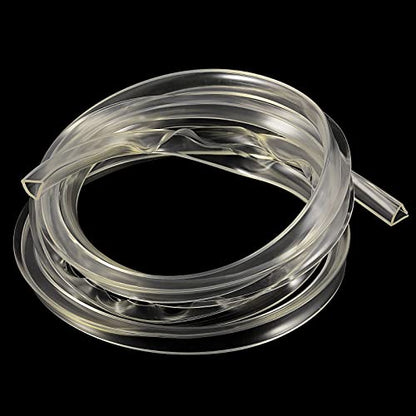 uxcell U Channel Edge Trim, 8.2ft Length Soft Rubber Guard Seal Strip Edge Protector Fit for 12-13mm Edge, (19/32" W x 43/64" H) Clear - size: 19/32"x 43/64"x 8.2ft