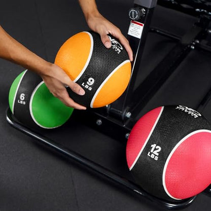 Valor Fitness Adjustable Medicine Ball Rebounder Trainer