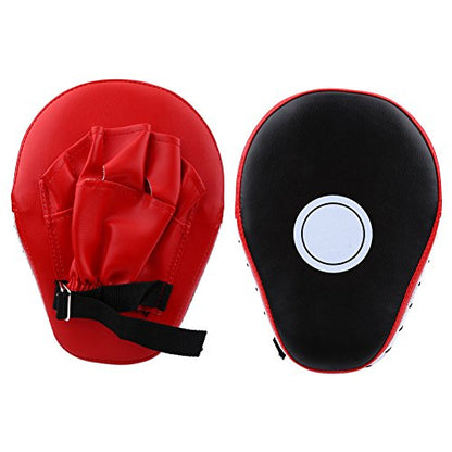 1PCS Boxing Pads PU Leather Punching Kicking Palm Hook and Jab Strike Pads Target Gloves for Focus Training of Karate Muay Thai Kick Boxing