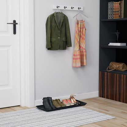1 Pack Rubber Large Boot Tray for Entryway,Long Shoe Tray,Slim Boot Mat for Indoor and Outdoor Use, 16x40 in (Pack of 1)
