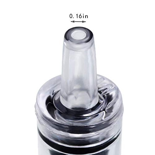 10PCS Plastic One Way Air Pump Check Valves Non-Return Aquarium Fish Tank Air Pump Stop Valve Accessories(Black)