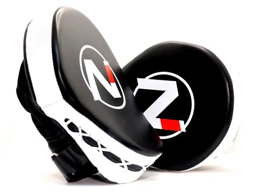 Focus Mitts | Boxing & Muay Thai Punching Pads | Kickboxing & MMA Training Punch Shield - color: Black