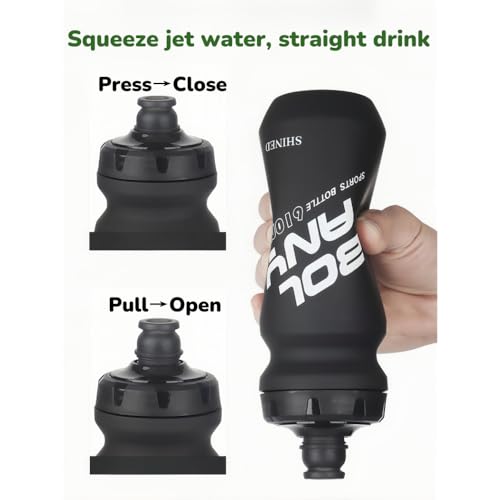 20oz Lightweight Sports Water Bottle PP Material BPA Free Squeeze Jet Straight Drink Cup Portable Outdoor Cycling Bottle (Blue) - color: Blue