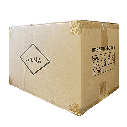 AAMA Martial Arts Taekwondo Karate Demonstration Breaking Board Bundle 9" (W) X 11-3/4 (L) - style: 3/8" (9mm) - CASE (80PCS)