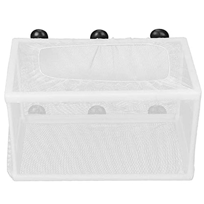 Aquarium Fish Breeder Box, Fish Tank Breeder Net Fish Hatchery Isolation Separation Net with Suction Cups for Aquarium Shrimp Betta Small and Big Size ﻿ (L)