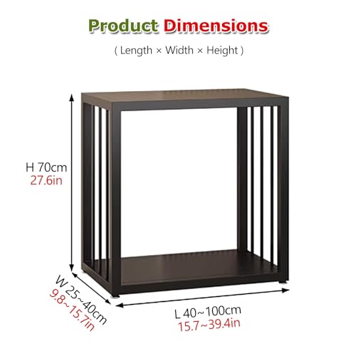 Aquarium Stand, Heavy-Duty Fish Tank Base, Non-Slip Feet, Carbon Steel Construction, No Assembly Required, Perfect for Living Rooms, Balconies, and Home Offices(Black,LxW40x40cm/15.7x15.7in) - color: Black, size: LxW40x40cm/15.7x15.7in