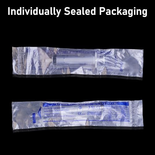 3ml/cc Syringe without Needle - 100PACK/Individually wrapped - size: 3ml