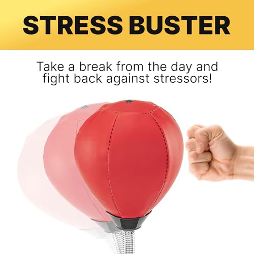 Fairly Odd Novelties Desktop Punching Bag Stress Relief Boxing Novelty Gag White Elephant Gift.