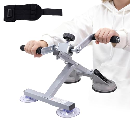 Hand Bike for Physical Therapy, 3 Modes Arm Bicycle Exerciser | Portable Tabletop Hand Bicycle Exerciser, Adjustable Resistance, for Arm/Shoulder/Wrist, Home/Office Use (with Rehab Gloves) - color: 3 Functions