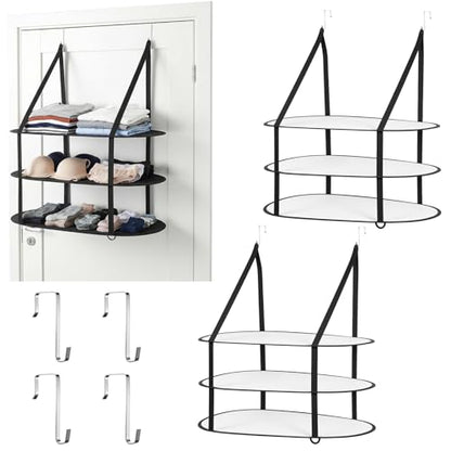2 Pcs 3 Tier Folding Mesh Clothes Drying Rack