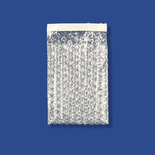 The Boxery 4x5.5" Clear Self-Sealing Bubble Out Bag Pouches -500 Pack- Bubble Cushion Wrap Bags for Packing, Storage, Moving, and Shipping fragile items