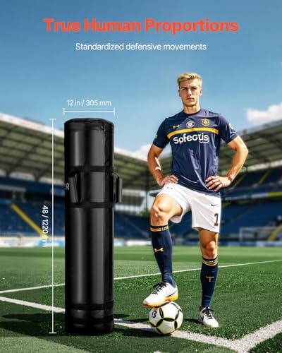 VEVOR Football Tackling Dummy, 48 in Blocking Pad Equipment for Practice, Heavy Duty Tackle Dummies with Handles, Great for Contact Drills, Kickboxing, Martial Arts, Sports Training, 1PCS (UNFILLED)