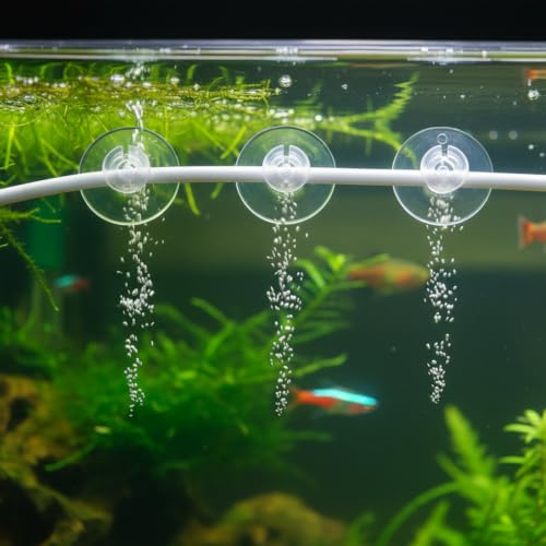 20Pcs Aquarium Suction Cup Clips Set, Fish Tank Air Line Holder, Clear Plastic for Glass Fish Supples