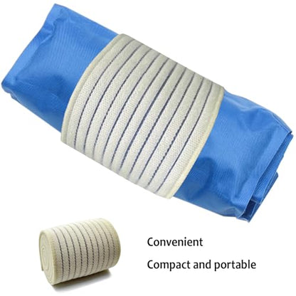 Cold Pack Strap, Elastic Belt to Wrap Cold Pack, Ice Pack Extender Strap, Add Length to Most Ice Pack, Multifunctional (Beige) - color: Beige
